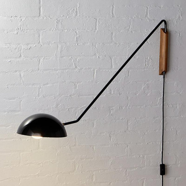 1-Light Long Arm Twist Wall Light