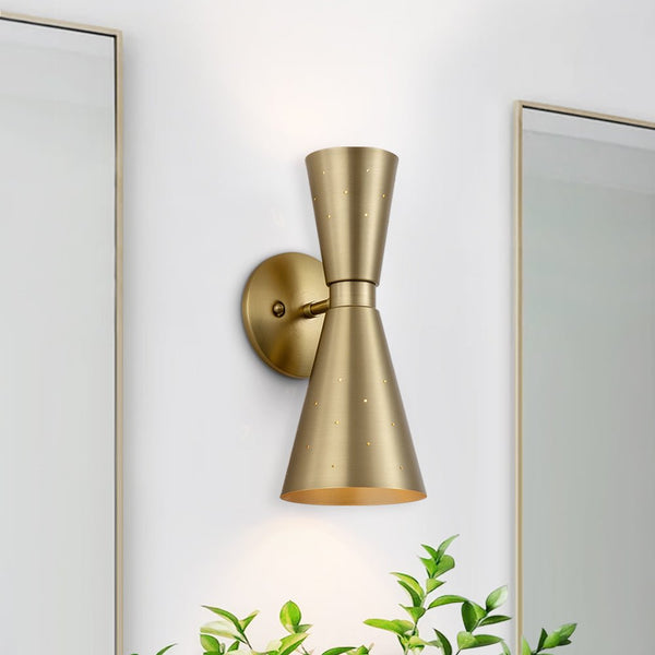 2-Light Starry Hourglass Wall Sconce